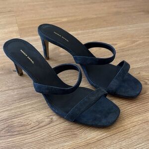Like New! Mansur Gavriel Blue Suede Heels